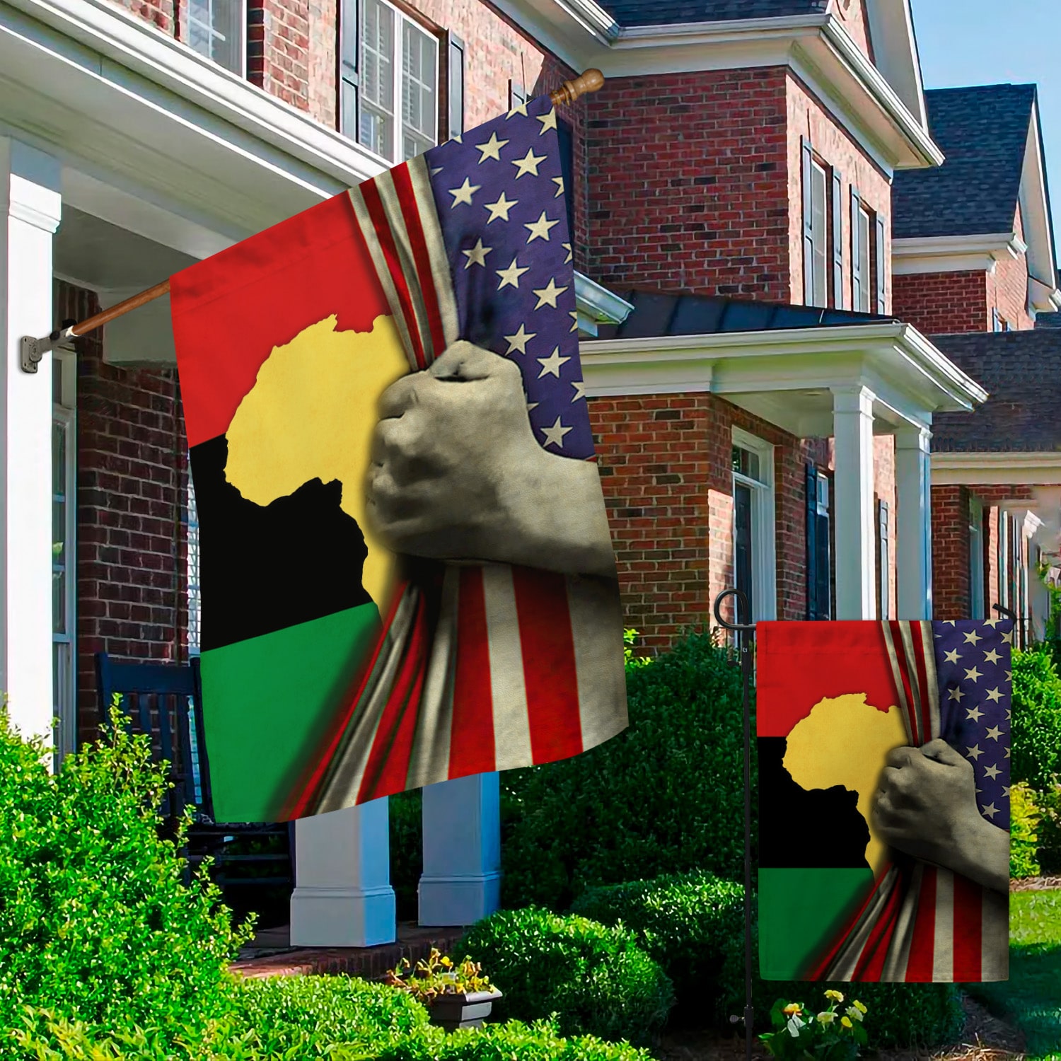 3O. Black History Month-30x40 (Side 1) Garden & House Mockup 2