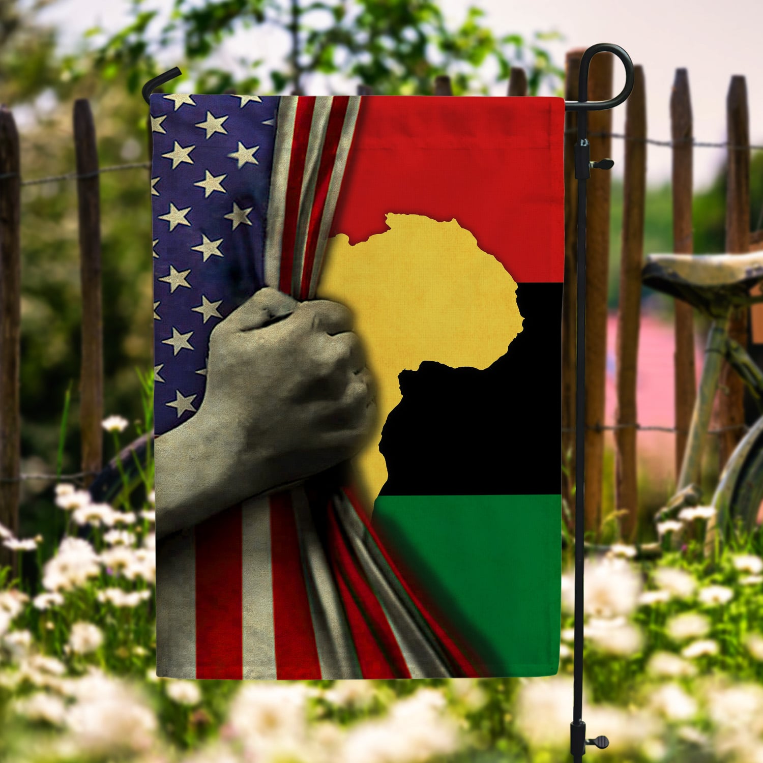 3O. Black History Month-30x40 (Side 2) Garden Flag Mockup 6