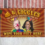 4VT. Shit And Giggles Biden Harris Doormat Doormat Mockup 12