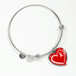 I Wear Red To Fight Heart Disease Necklace Heart Disease Awareness Gifts Heart Pendant Necklace - Bangle