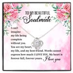 Love Knot Necklace White