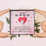 To The Love Of My Life Love Doesn't Need To Be Perfect It Just Needs To Be True Love Knot Necklace