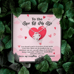 To The Love Of My Life Love Doesn't Need To Be Perfect It Just Needs To Be True Love Knot Necklace