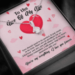 To The Love Of My Life Love Doesn't Need To Be Perfect It Just Needs To Be True Alluring Beauty Necklace
