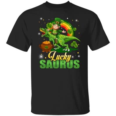 lucky tee, Black, Unisex T-Shirt