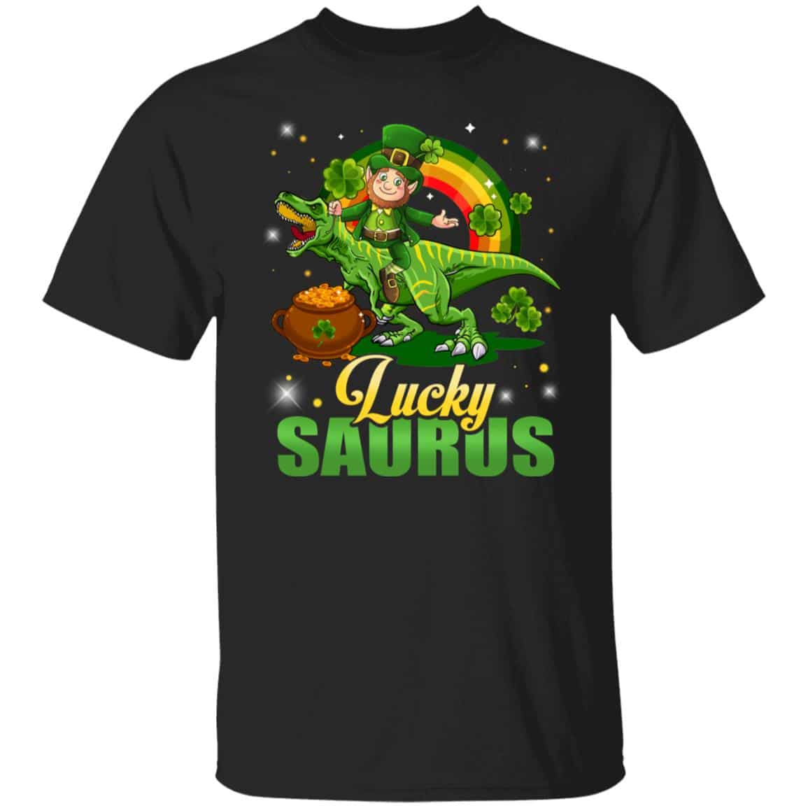 lucky tee, Black, Unisex T-Shirt lucky tee, Black, Unisex T-Shirt