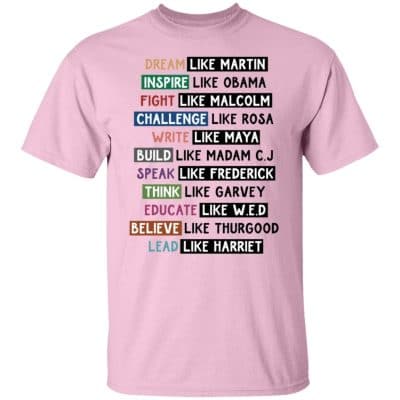 Dream Like Martin, Light Pink, Unisex T-Shirt