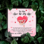 To The Love Of My Life Love Doesn't Need To Be Perfect It Just Needs To Be True Interlocking Hearts Pendant Necklace