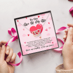 To The Love Of My Life Love Doesn't Need To Be Perfect It Just Needs To Be True Interlocking Hearts Pendant Necklace