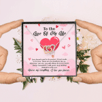 To The Love Of My Life Love Doesn't Need To Be Perfect It Just Needs To Be True Interlocking Hearts Pendant Necklace