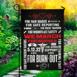 8. We March For Nurse (30x40) Garden Flag Mockup 1