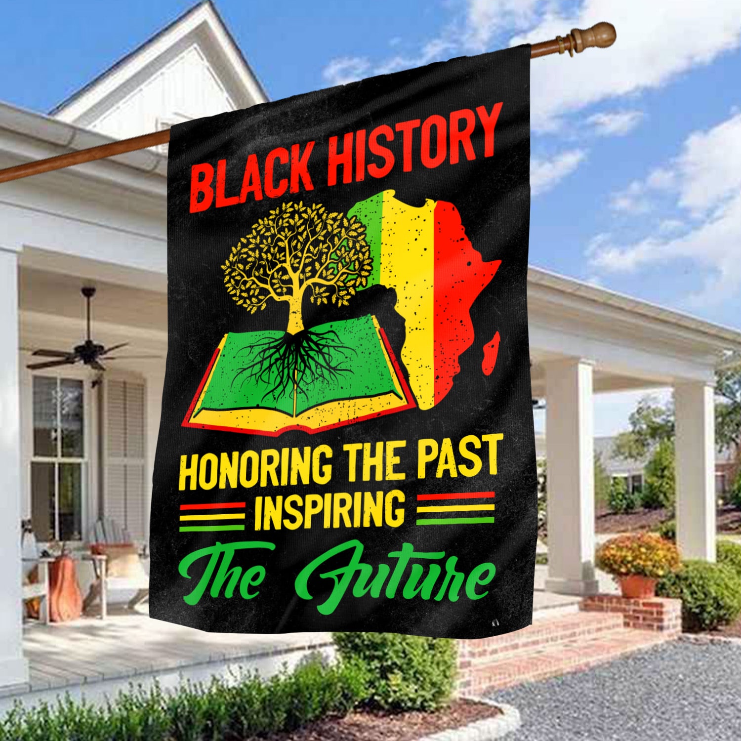 3O. Black History-30x40 House Flag Mockup 3