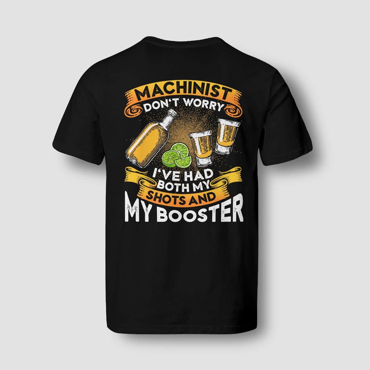 3O. Machinist Don't Worry-3. 2D V-neck Tshirt Back (2)