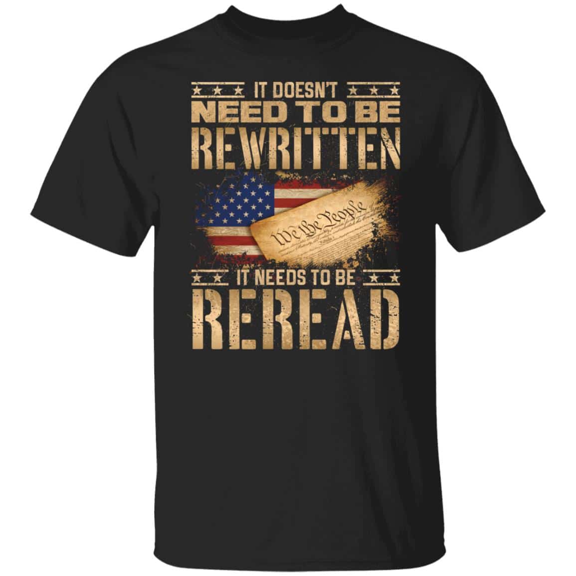 1. We The People 1 black, Black, Unisex T-Shirt 1. We The People 1 black, Black, Unisex T-Shirt