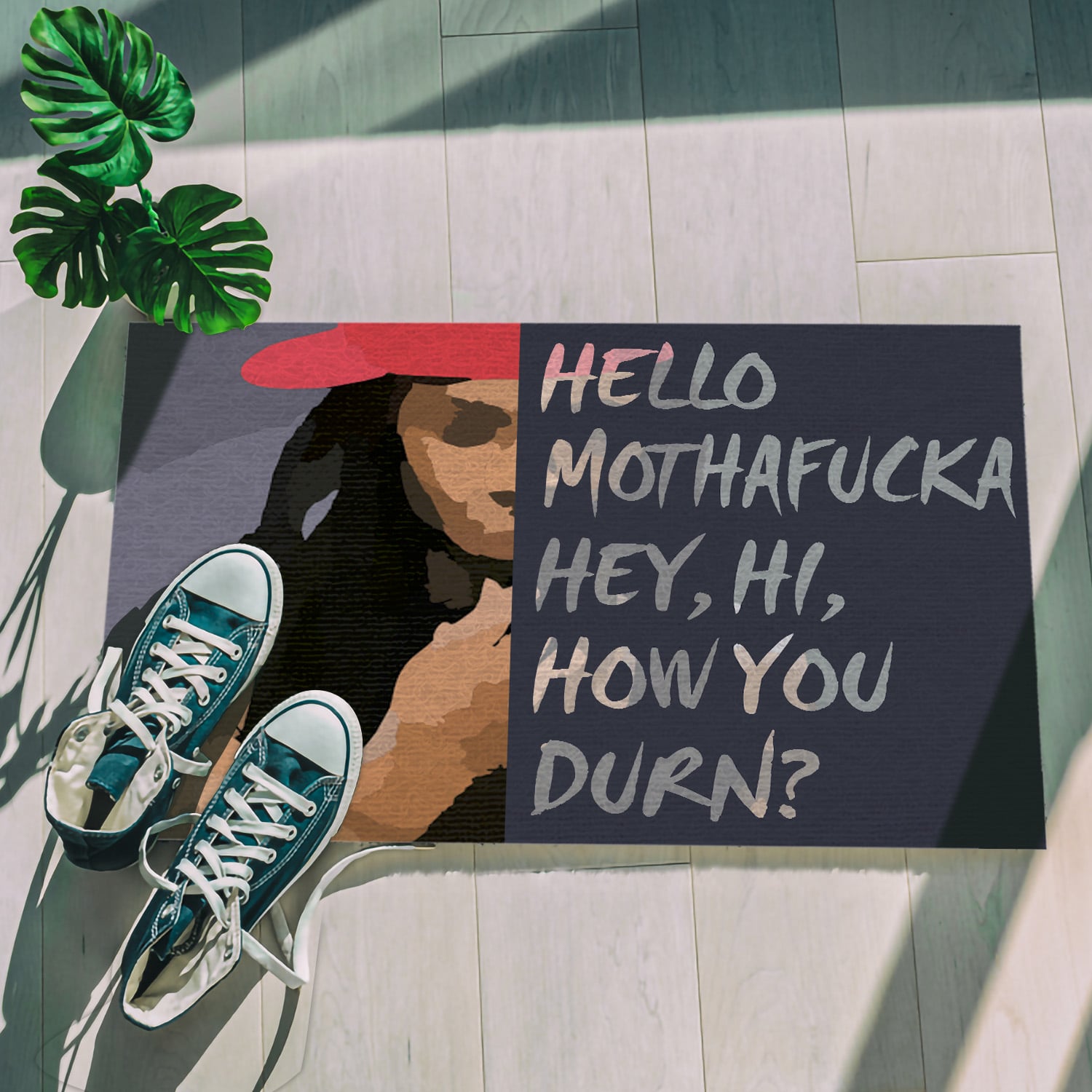5O. How You Durn (5) Doormat mockup 5