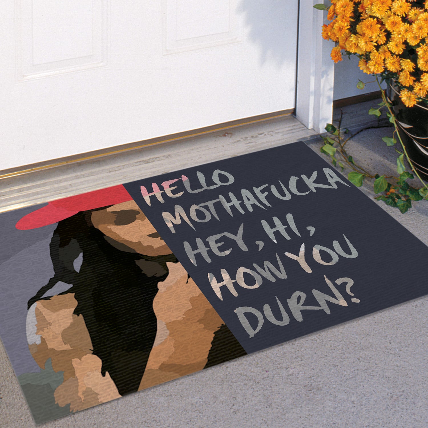 5O. How You Durn (5) Doormat Mockup 11
