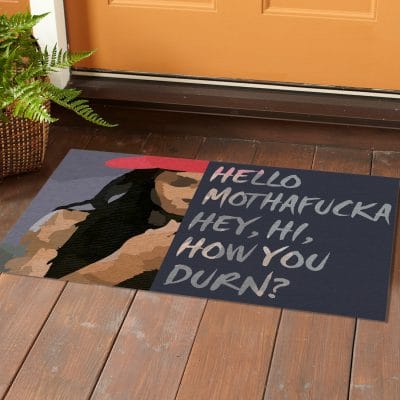 Alternative view of Hello Mothafucka Hey Hi How You Durn Funny Entrance Indoor Outdoor Decorative Doormat