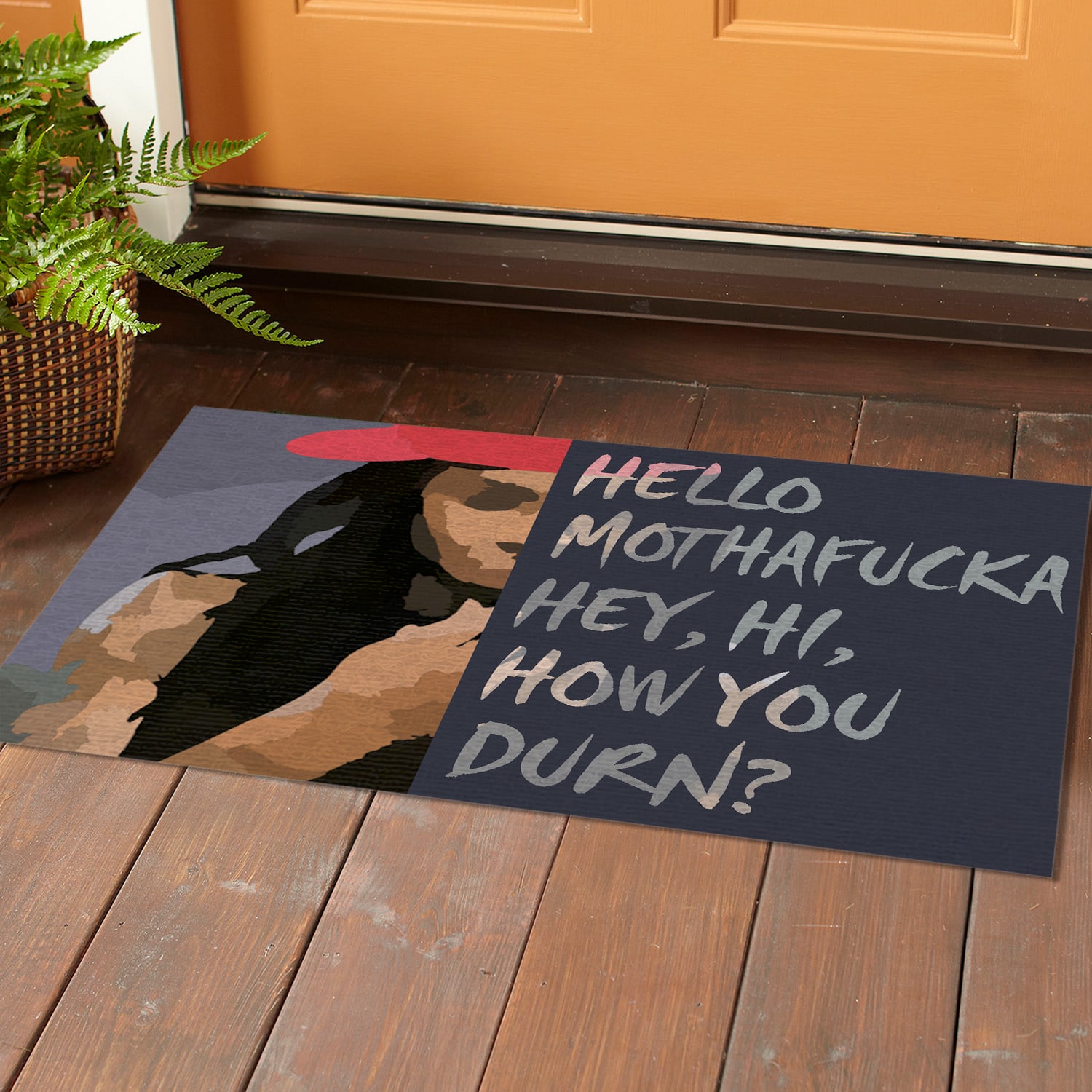 5O. How You Durn (5) Doormat Mockup 1