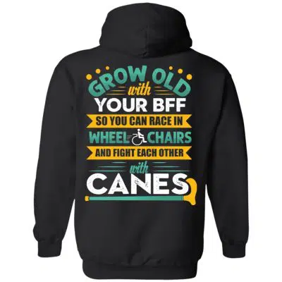 old 1, Black, Hoodie