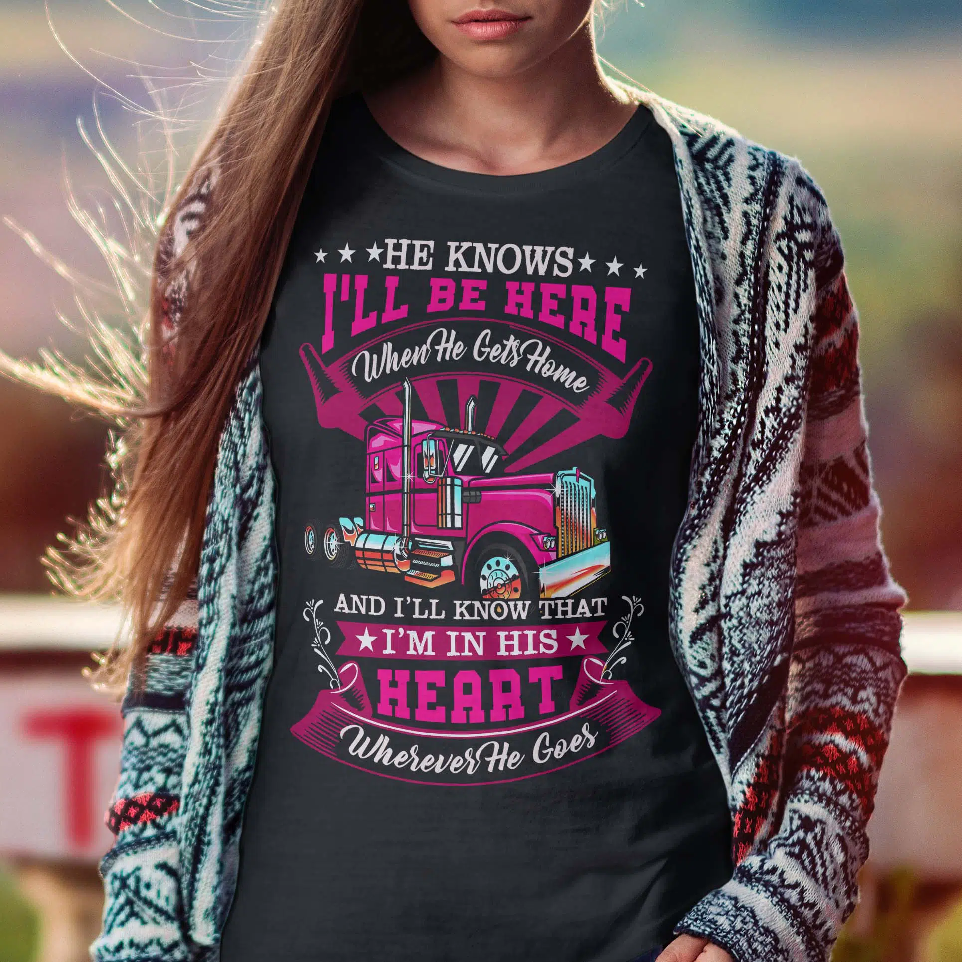 3VT. Trucker He Knows I'll Be Here shirt mk2