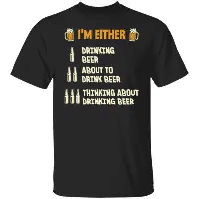 Beer 1, Black, Unisex T-Shirt
