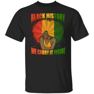 7Th. Carry It Inside Black Pride, Black, Unisex T-Shirt