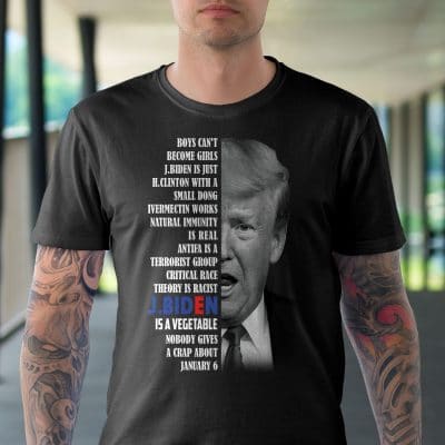 Alternative view of Boys Can't Become Girls Joe Biden Is Just Hill Clinton With A Smaller Dong Trump T-Shirt