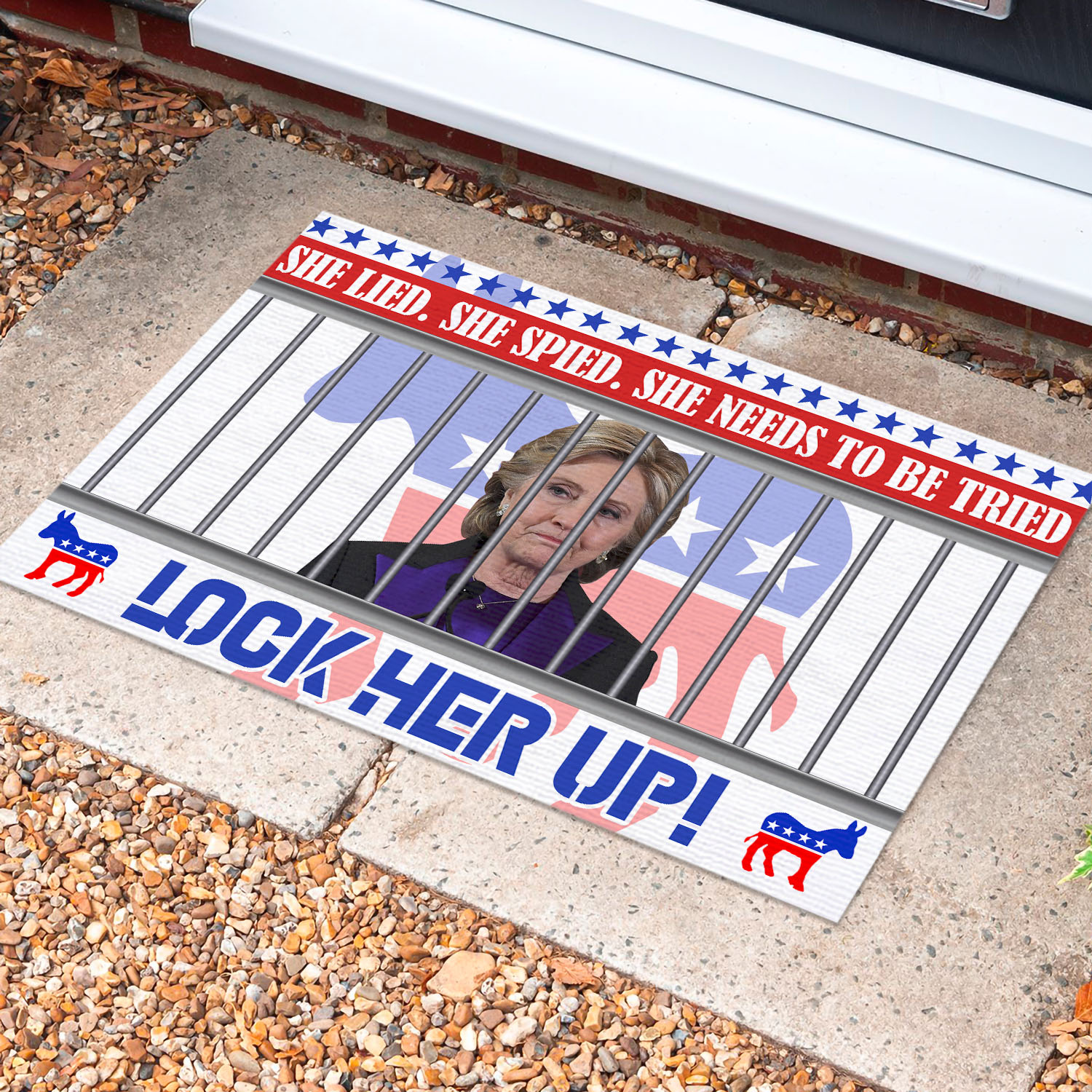 3VT. She Lied She Spied doormat Doormat Mockup 10