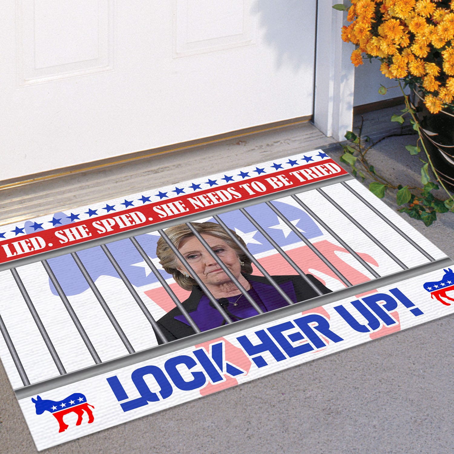 3VT. She Lied She Spied doormat Doormat Mockup 11