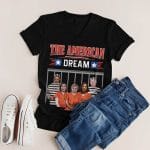 3O. American Dream (Tee)-4. 2D V-neck Tshirt Flatlay (1)