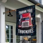 Thank You Trucker Freedom Convo 2022 Flag - Love Trucker House Flag  Garden Flag