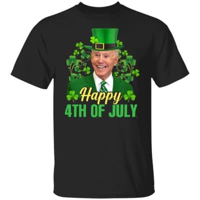 Happy 4th Of July, Black, Unisex T-Shirt
