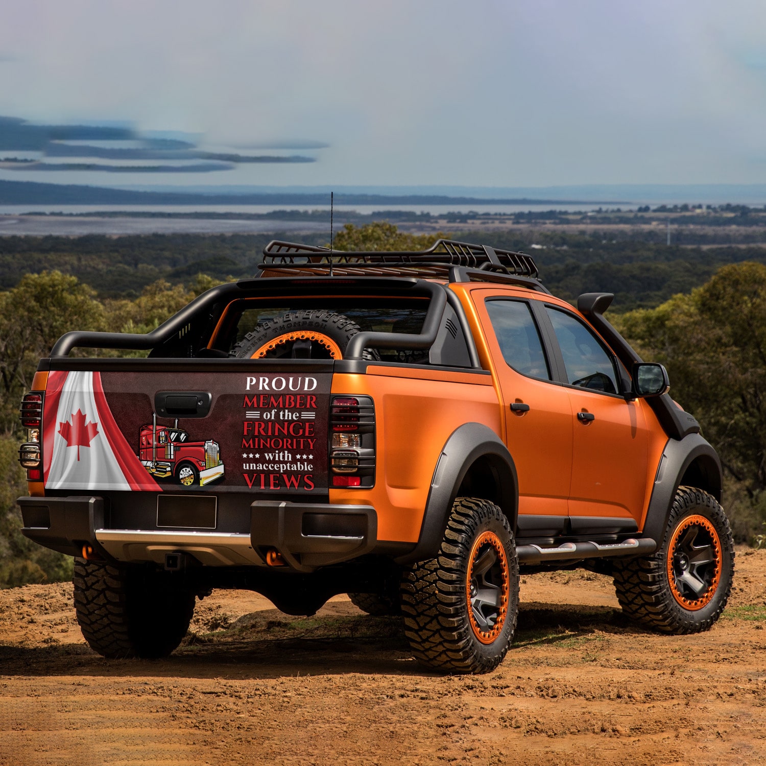 2O. Fringe Minority 1(3) Tailgate Wrap Mockup 7