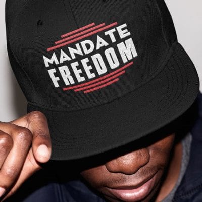 Alternative view of Mandate Freedom Canadian Truckers 2022 Twill Cap - Support Canadian Trucker High-Profile Snapback Hat