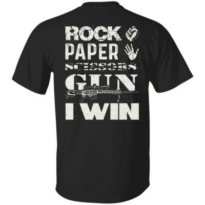 gun 1, Black, Unisex T-Shirt