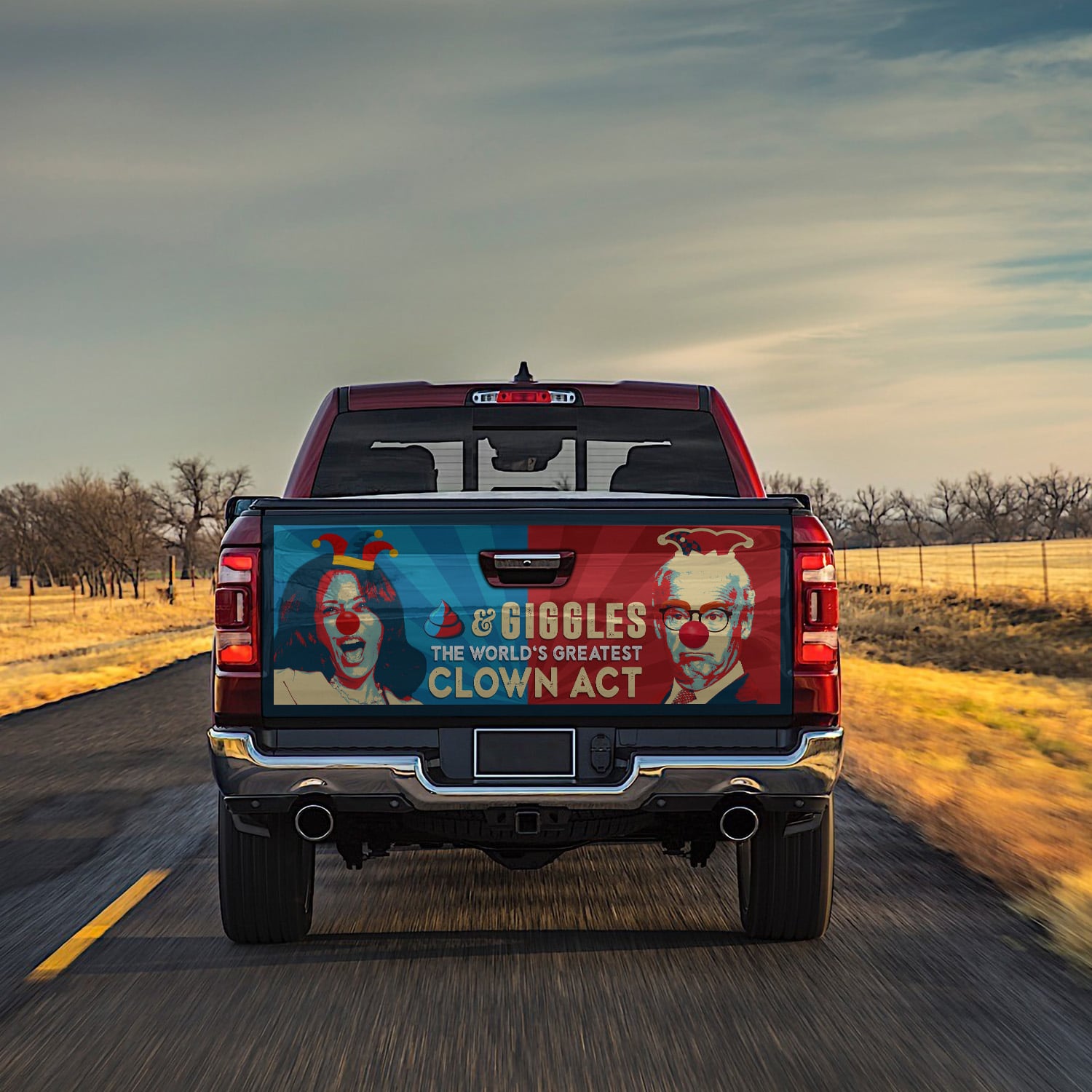 1O. Clown Act Tailgate Tailgate Wrap Mockup 13