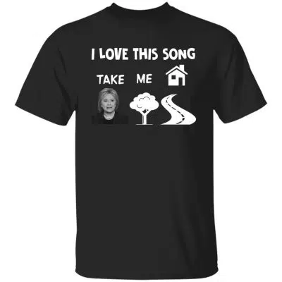 4P. I love country Hilary clinton, Black, Unisex T-Shirt