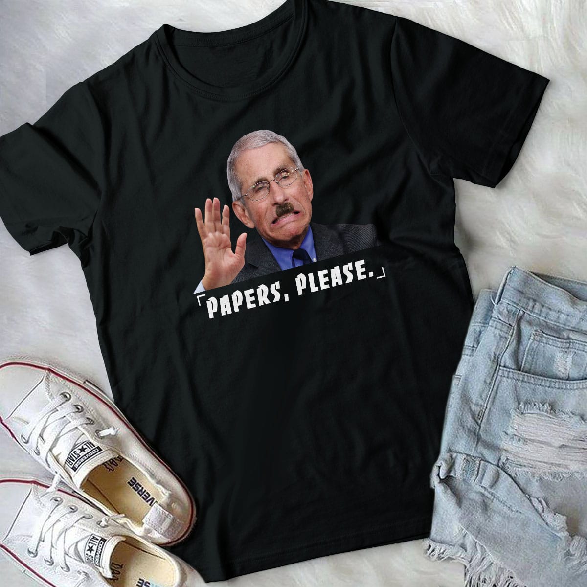 6VT. Fauci Papers Please shirt mk2