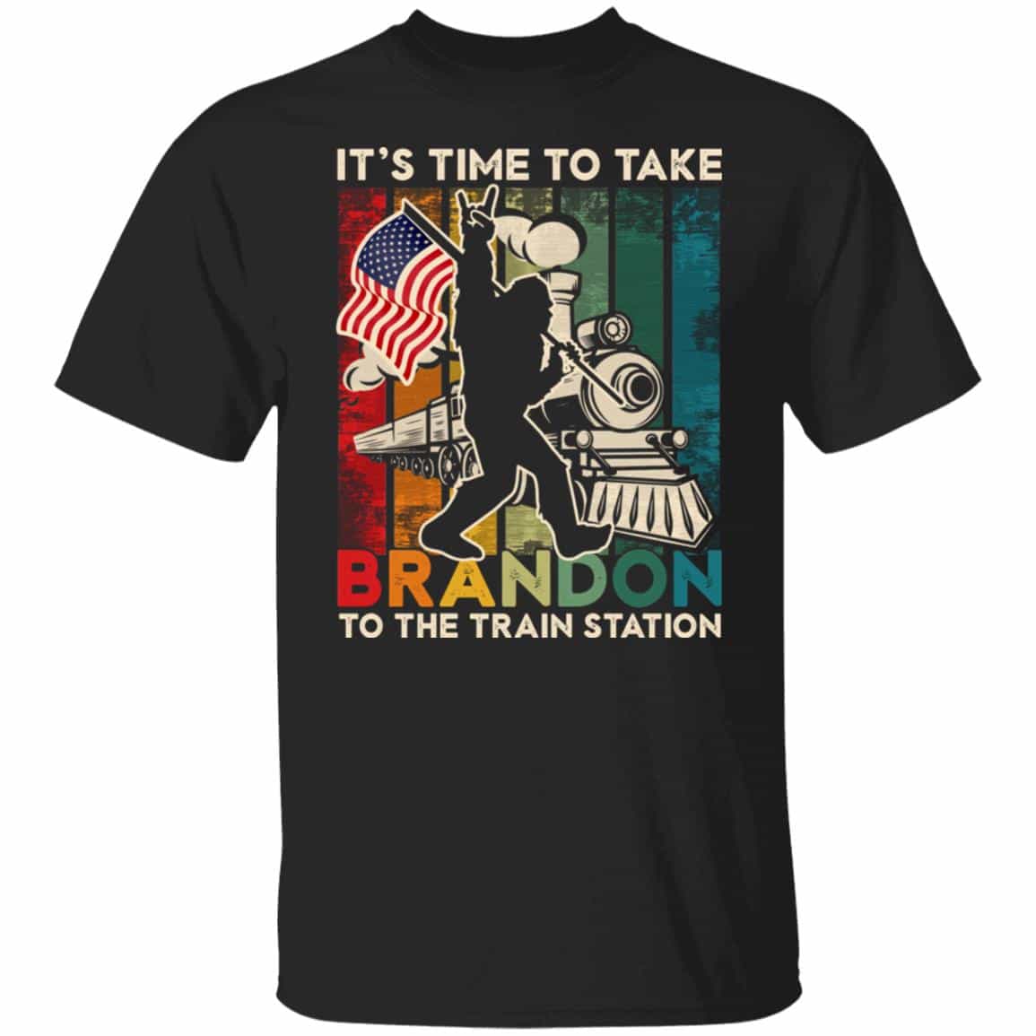 Take Brandon To The Train Station, Black, Unisex T-Shirt