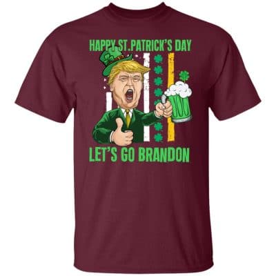 Happy St. Patrick's Day, Maroon, Unisex T-Shirt