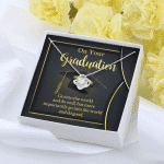 On Your Graduation Go Into The World And Do Well Love Knot Pendant Necklace On Your Graduation Go Into The World And Do Well Love Knot Pendant Necklace