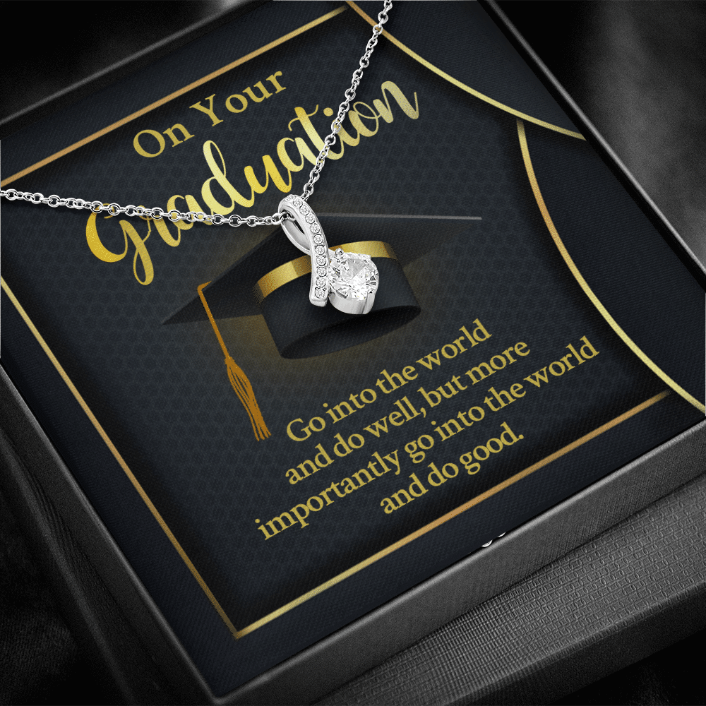 On Your Graduation Go Into The World And Do Well Alluring Beauty Necklace