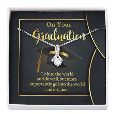 On Your Graduation Go Into The World And Do Well Alluring Beauty Necklace