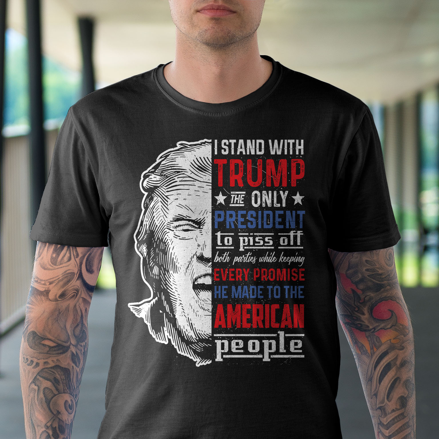 2VT. I Stand With Trump shirt mk1