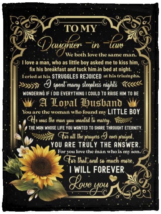 6. To my Daughter In Law (1), White, Cozy Plush Fleece Blanket - 30x40 6. To my Daughter In Law (1), White, Cozy Plush Fleece Blanket - 30x40