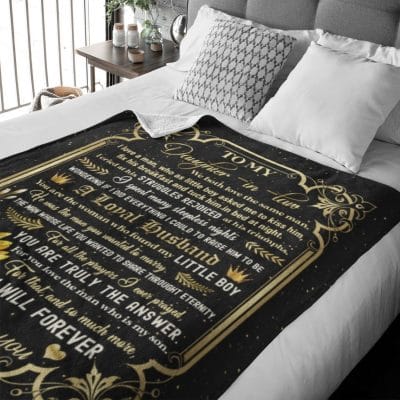 Alternative view of To My Daughter-In-Law We Both Love The Same Man Blanket Gift From Mom - Birthday Throw Blanket To Daughter