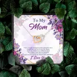 To My Mom There Are Not Enough Words To Describe How Important You Are In My Life Interlocking Hearts Pendant Necklace