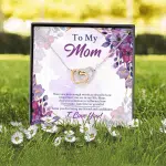 To My Mom There Are Not Enough Words To Describe How Important You Are In My Life Interlocking Hearts Pendant Necklace