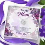 To My Mom There Are Not Enough Words To Describe How Important You Are In My Life Love Knot Necklace