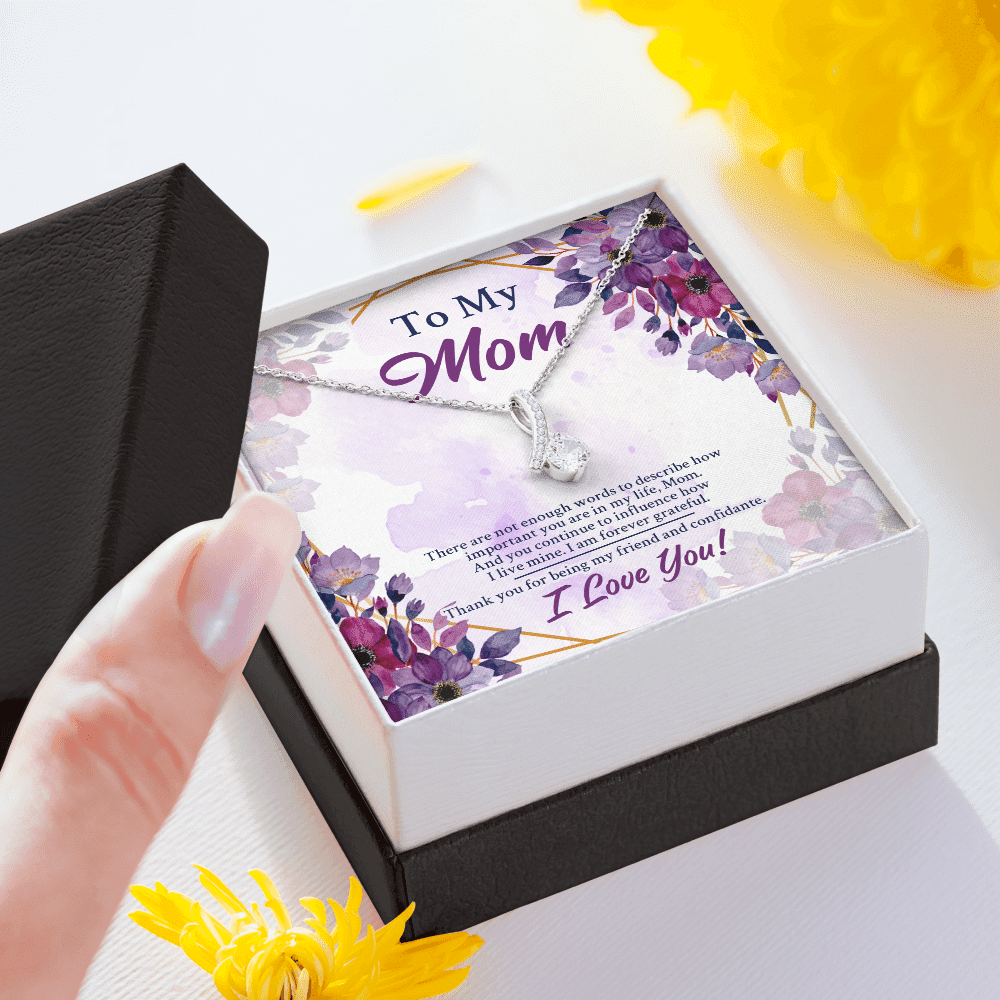 To My Mom There Are Not Enough Words To Describe How Important You Are In My Life Alluring Beauty Necklace
